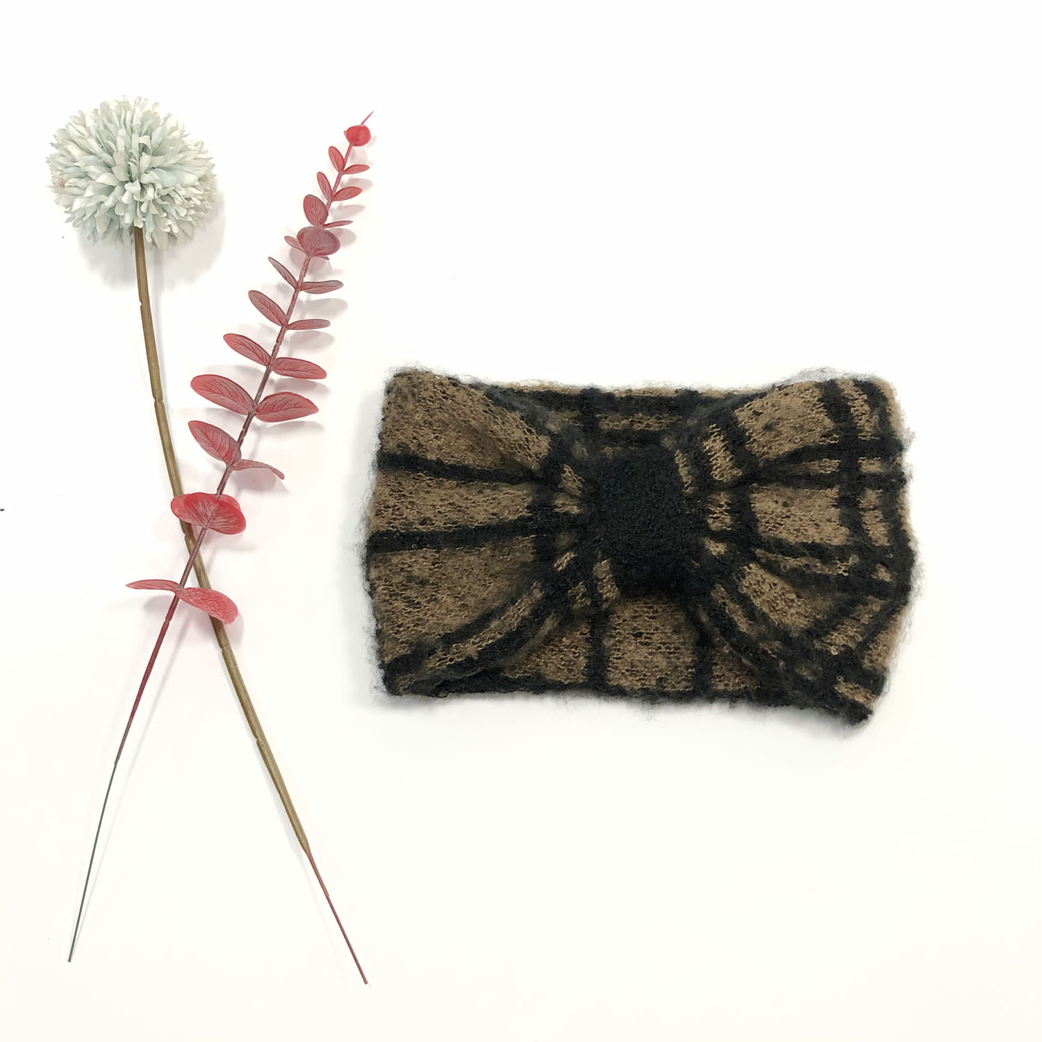 AWFW-210009 Stretch Winter Warm Knit Ear Warmer Headband