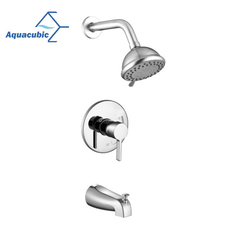 Aquacubic CUPC Wall Mounted Mixer Shower Tub Shower Trim Kit