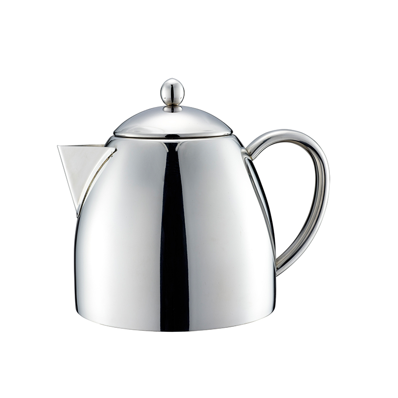 Stainless steel single wall insulated thermal tea maker teapot with with removable infuser teakettle