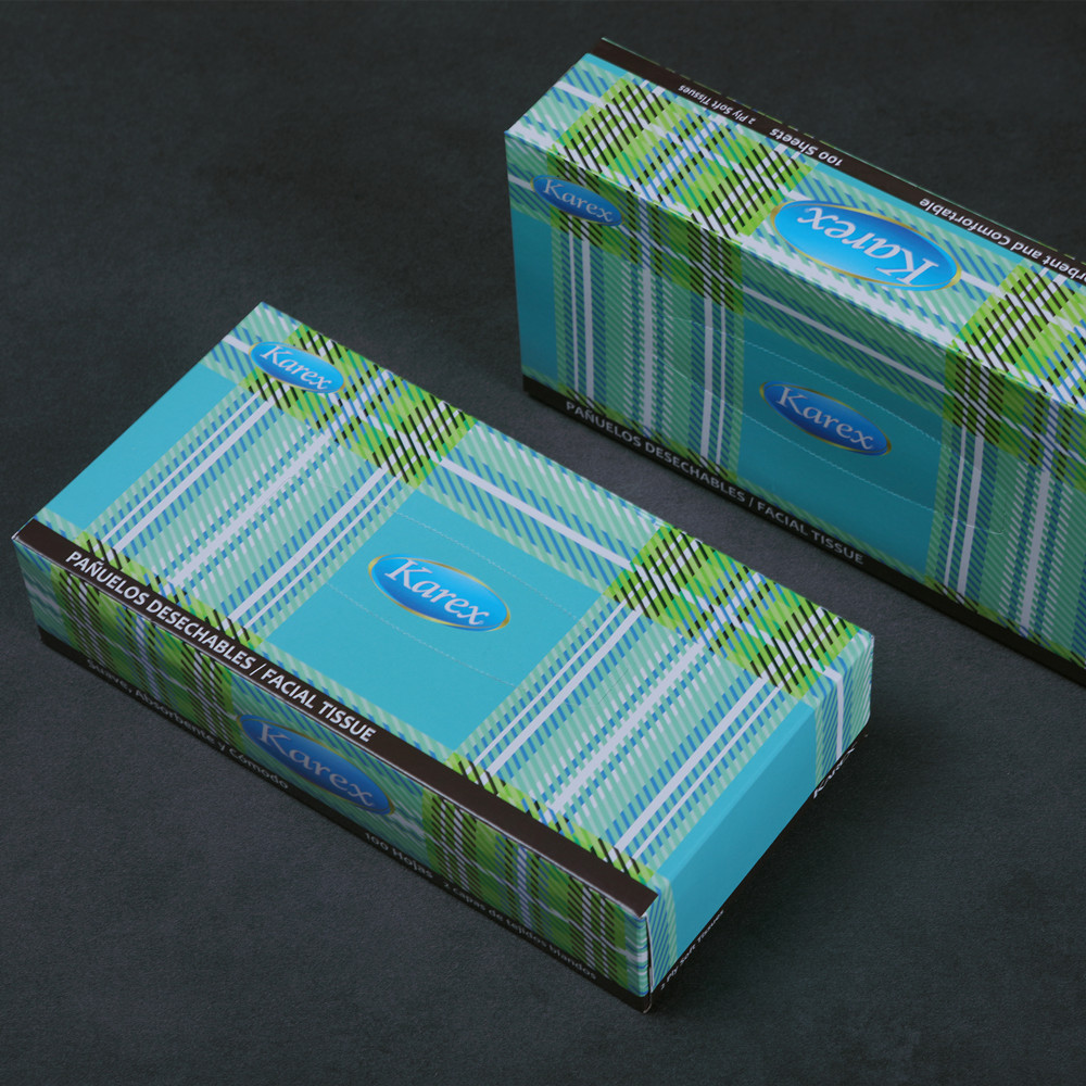 Soft 2 Ply Virgin Pulp Box Facial Tissue