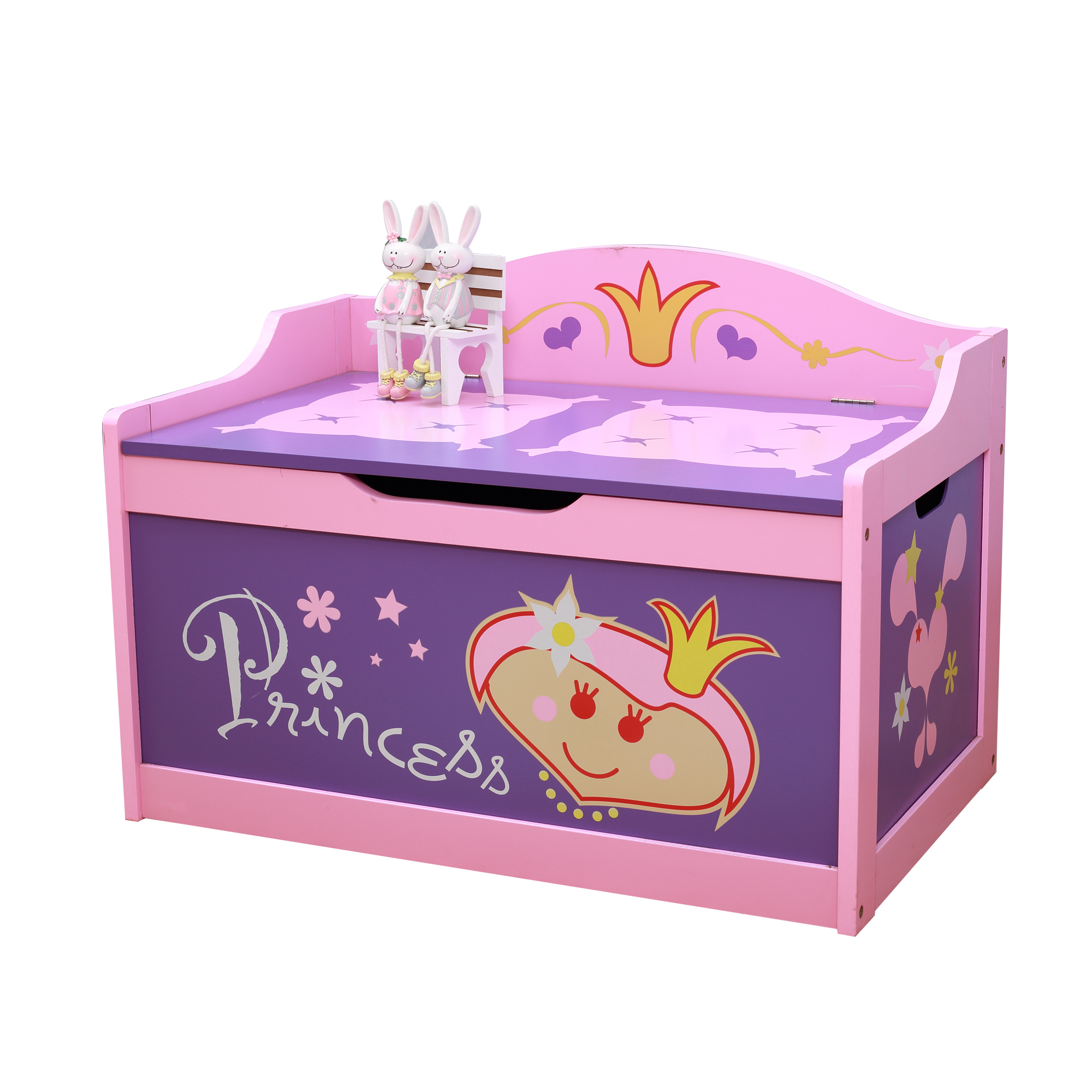 Wooden Kids Storage Toy Box