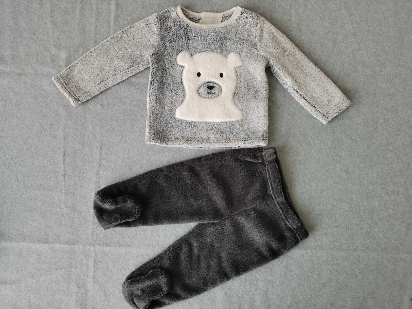 240g coral fleece baby set