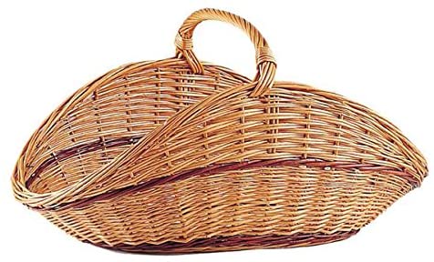 Natural Wicker Fruit Basket Bread Basket Storage Basket Bread Serving Basket, Round Shallow Basket vegatable basket kitchen storage basket Log basket