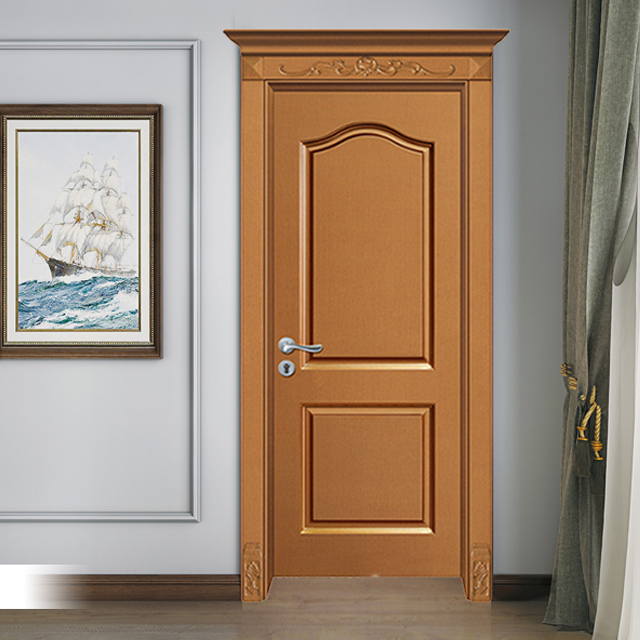 2020 hot sale new 3D mould Interior Waterproof WPC/PVC door for Middle East market