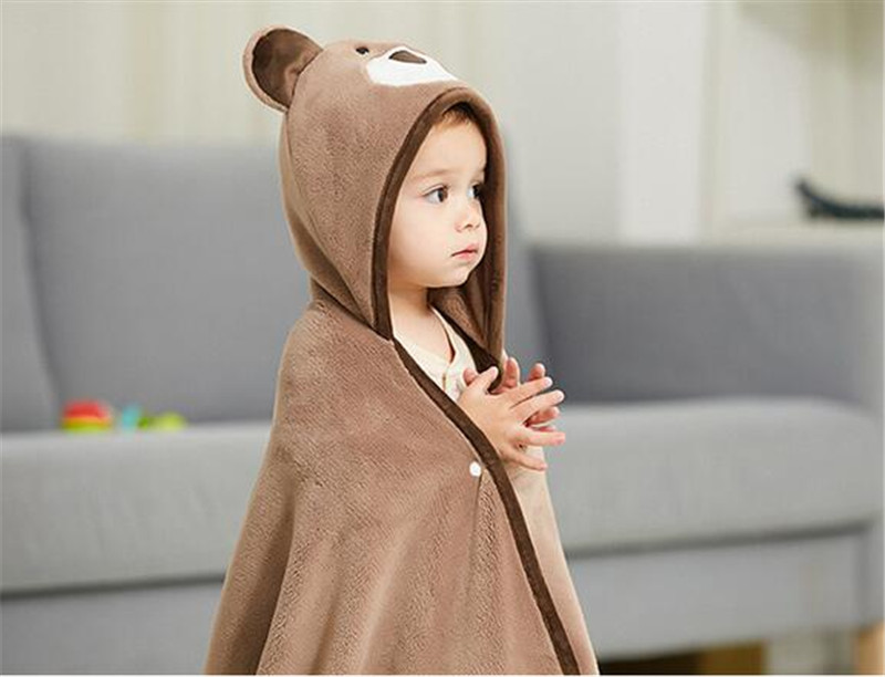 Hooded flannel blanket
