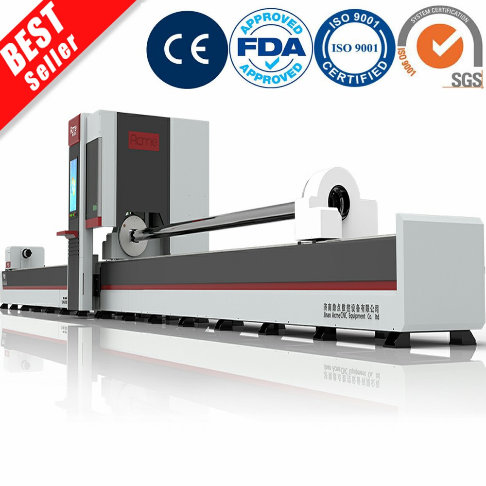 2020 CNC Fiber Laser Cutter for Metal Tube Fiber Laser Cutting Machine for Steel Pipe Automatic Loading IPG CE FDA Best Seller Cheap Factory Price