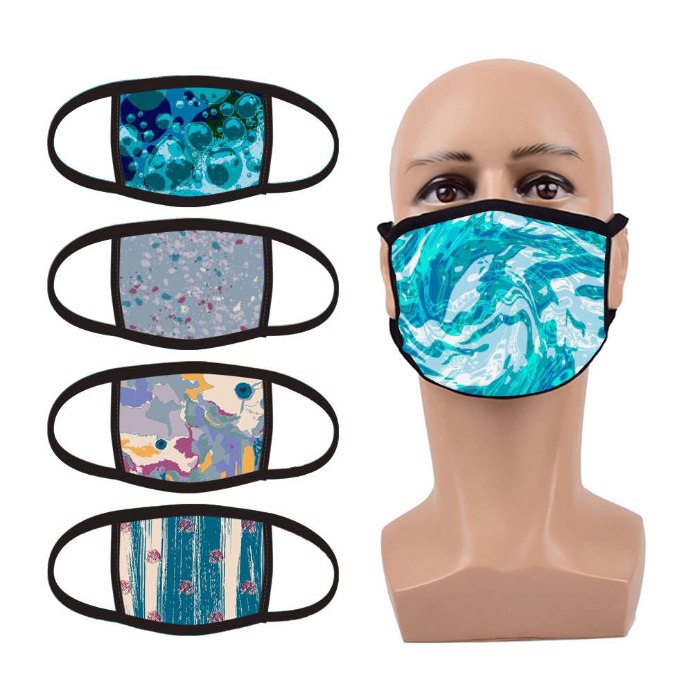 2020 Fashion Style Stylish Sport Dust Protection Halloween Christmas Custom Printed Cotton Face Cover Mask