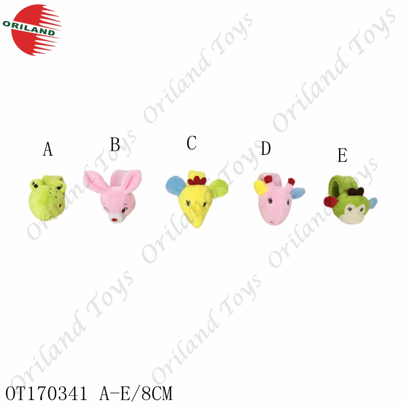 Baby rattle with wrist band cute baby soft toys custom made design rattles