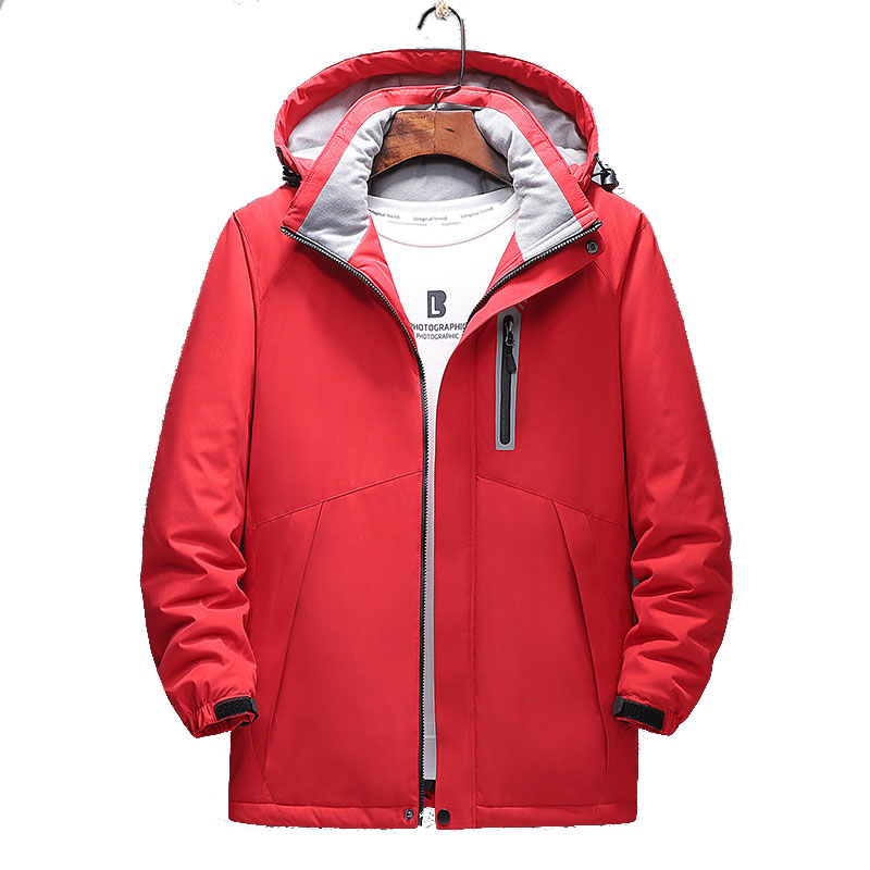 Winter Outdoor Cotton Windbreaker with Heating Zones