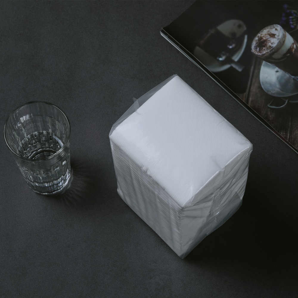 OEM 23*23CM 1/4 Fold Virgin Pulp Beverage Napkin