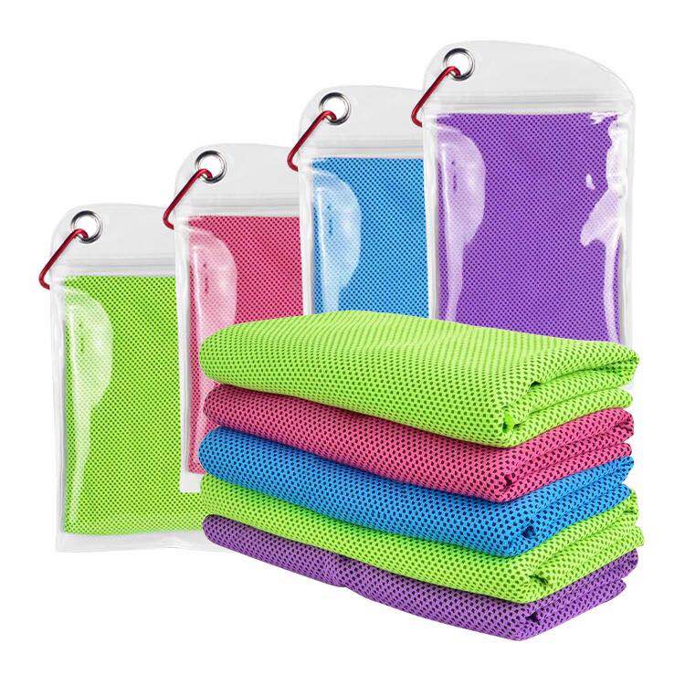 cooling microfiber towel with pp bag