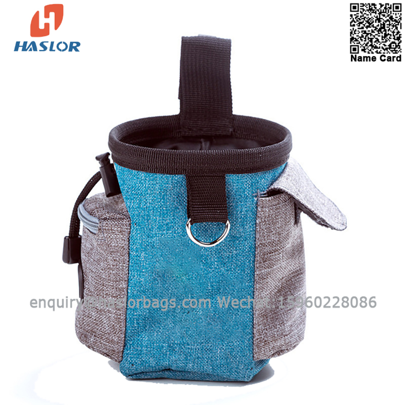 0311 H#haslor Wholesale Portable Travel Pet Dog bag,Training Cat Food Snack Waist Bag,dog snack bags