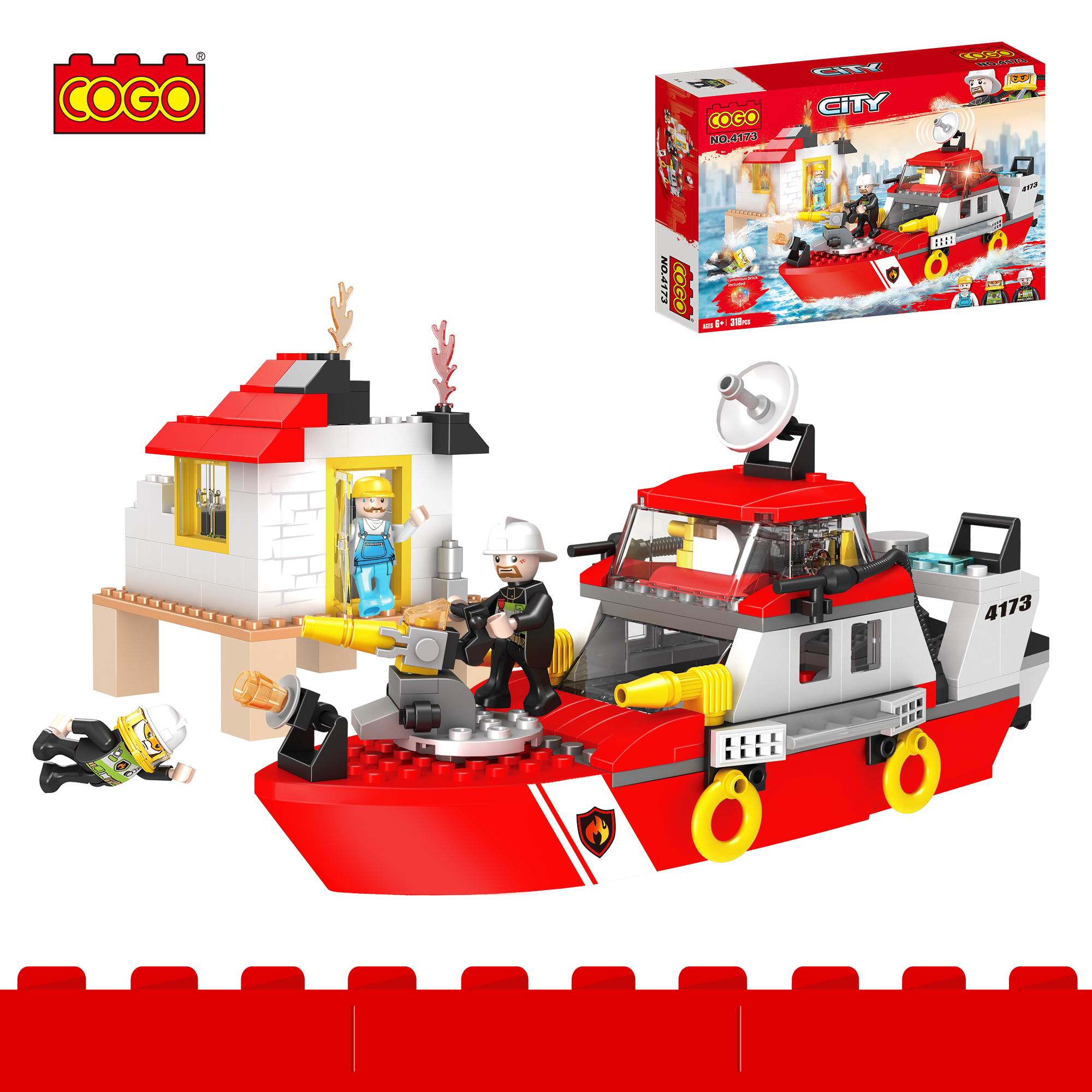 Fire Building Block Toys/318pcs