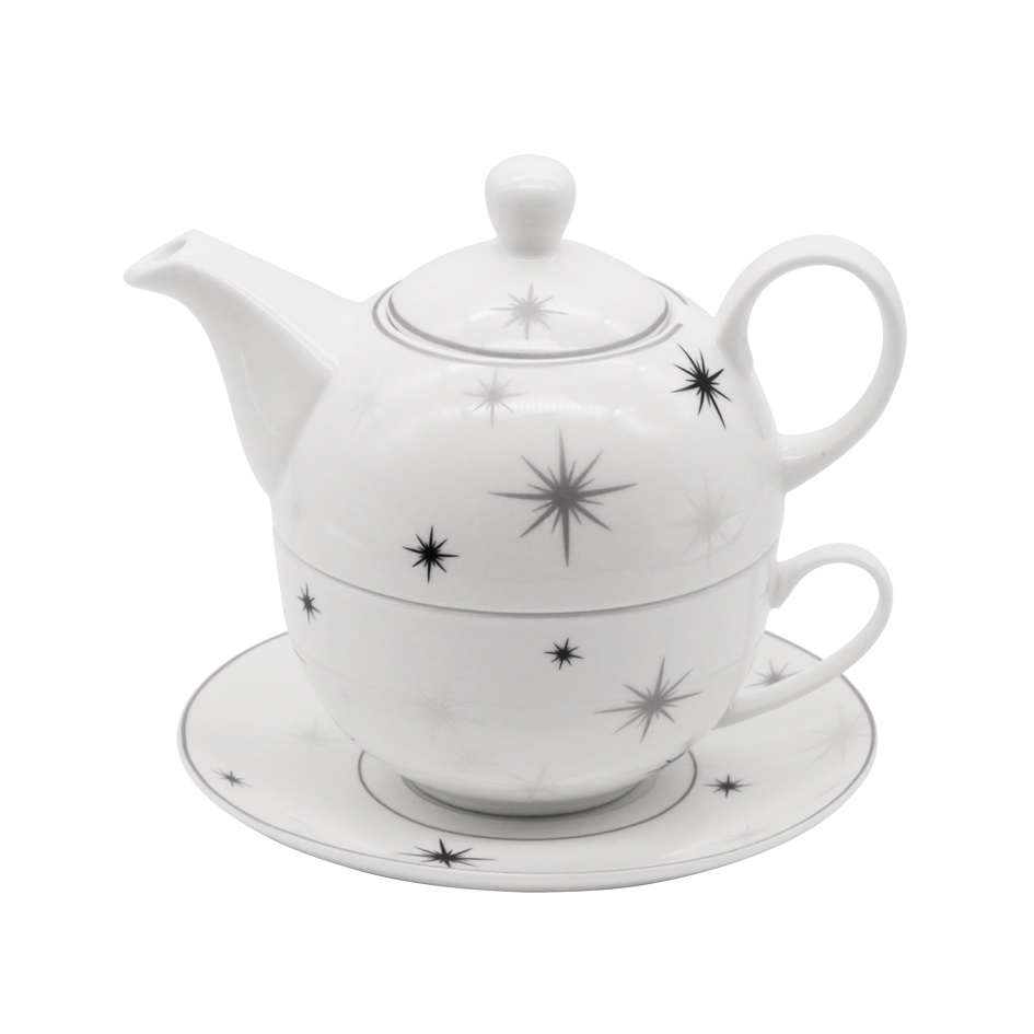ZH-1967new bone china starry desing tea for one