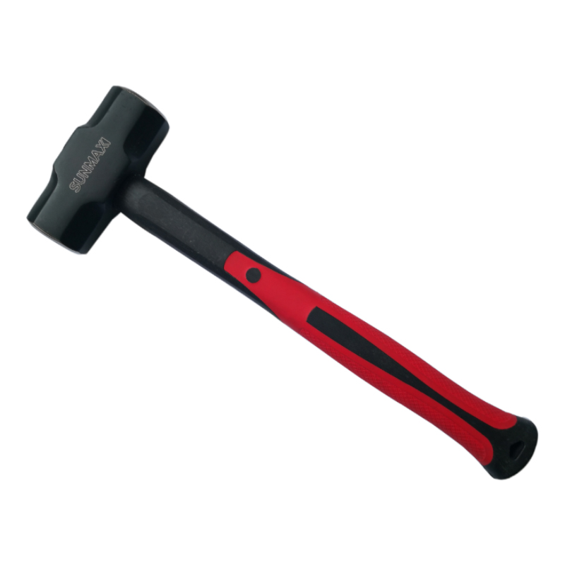 Industrial forged carbon steel American type sledge hammer with TRP handle