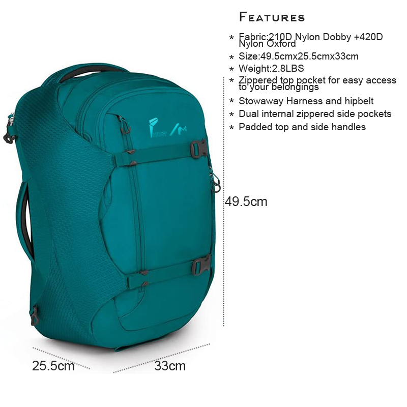 000 Four Am Nylon Oxford Two handel Outdoor Water-repellent Backpack
