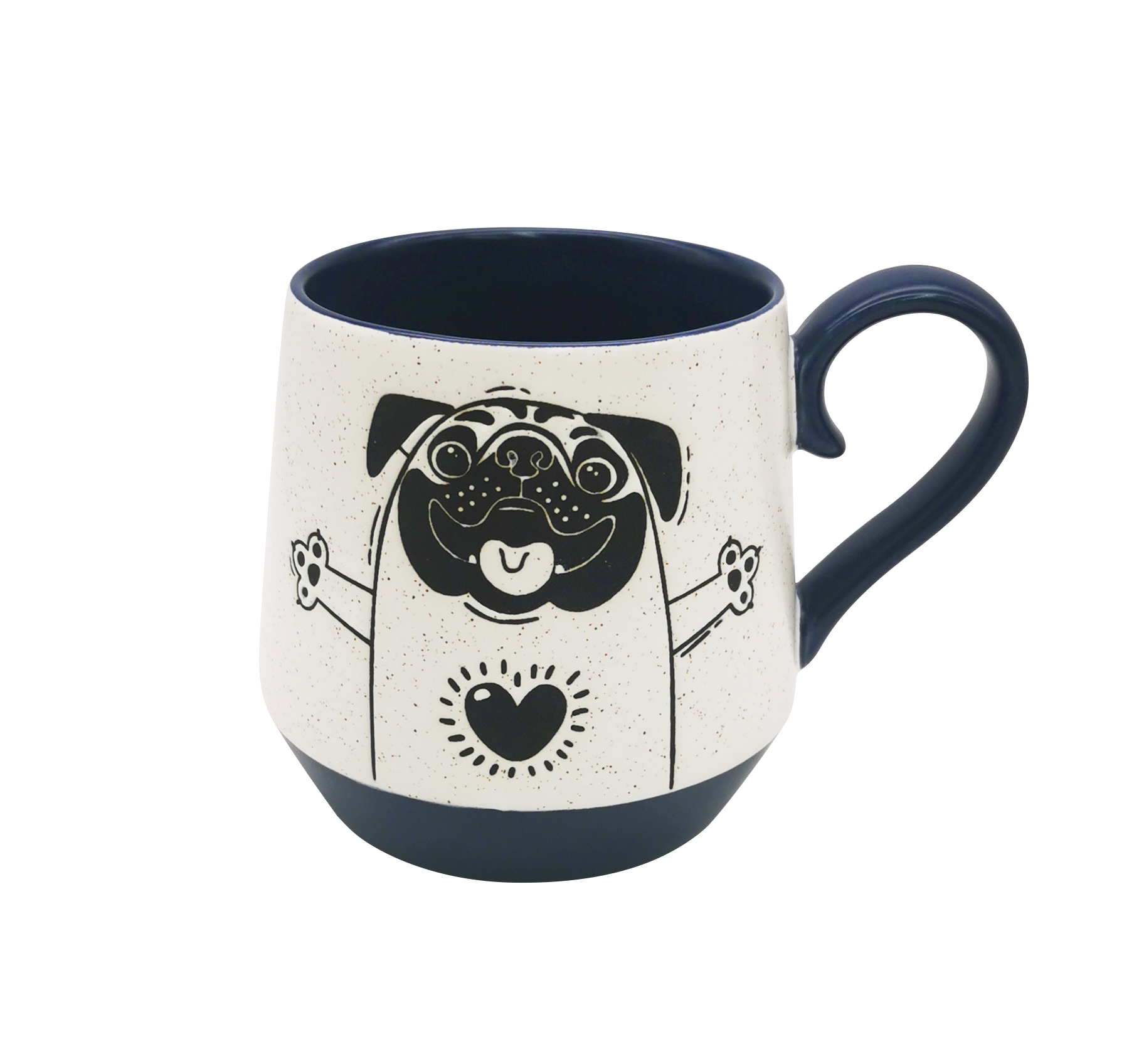 ZH-1961stoneware dog 500cc mug