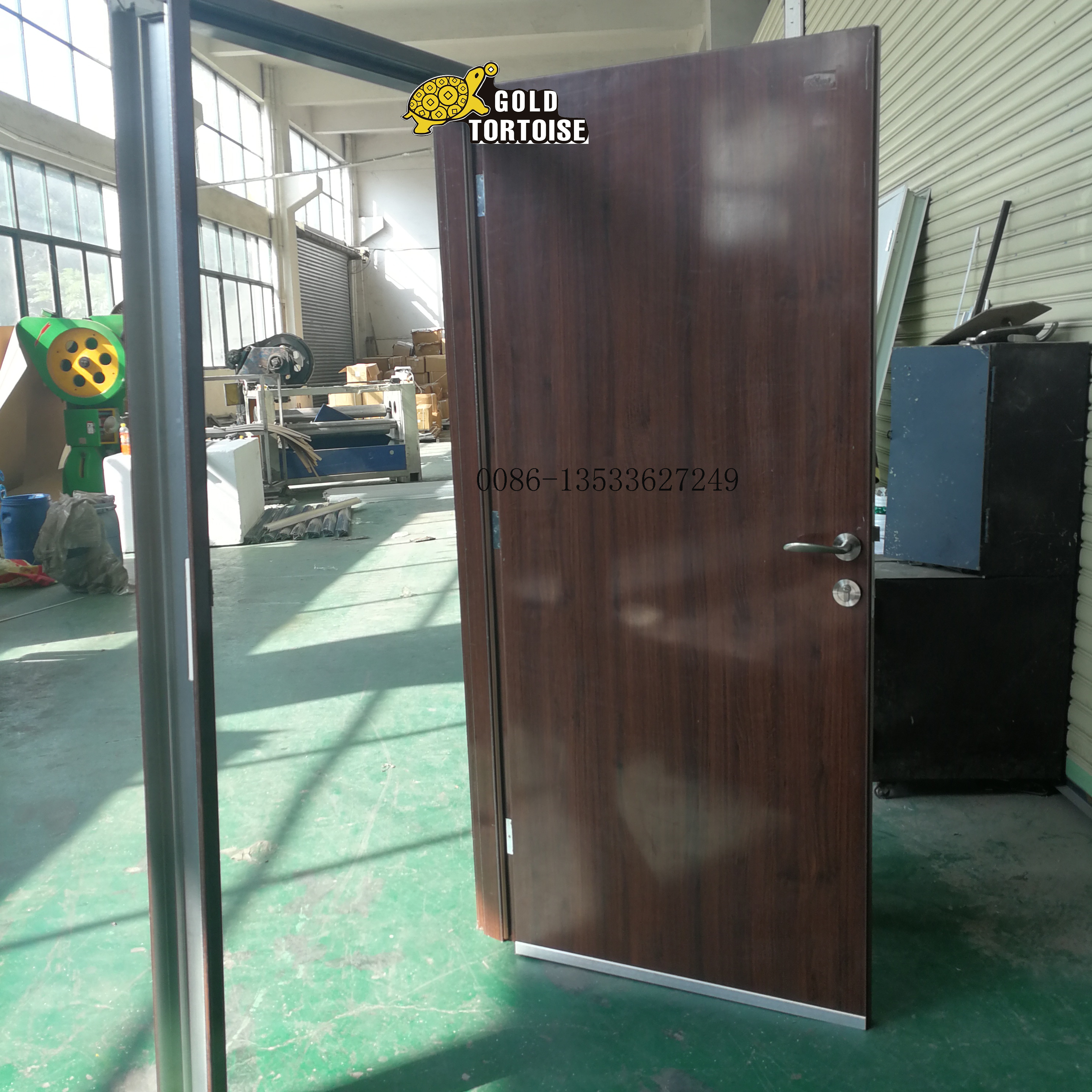 Gold Tortoise Israeli Doors with 4inch Frame For Interior