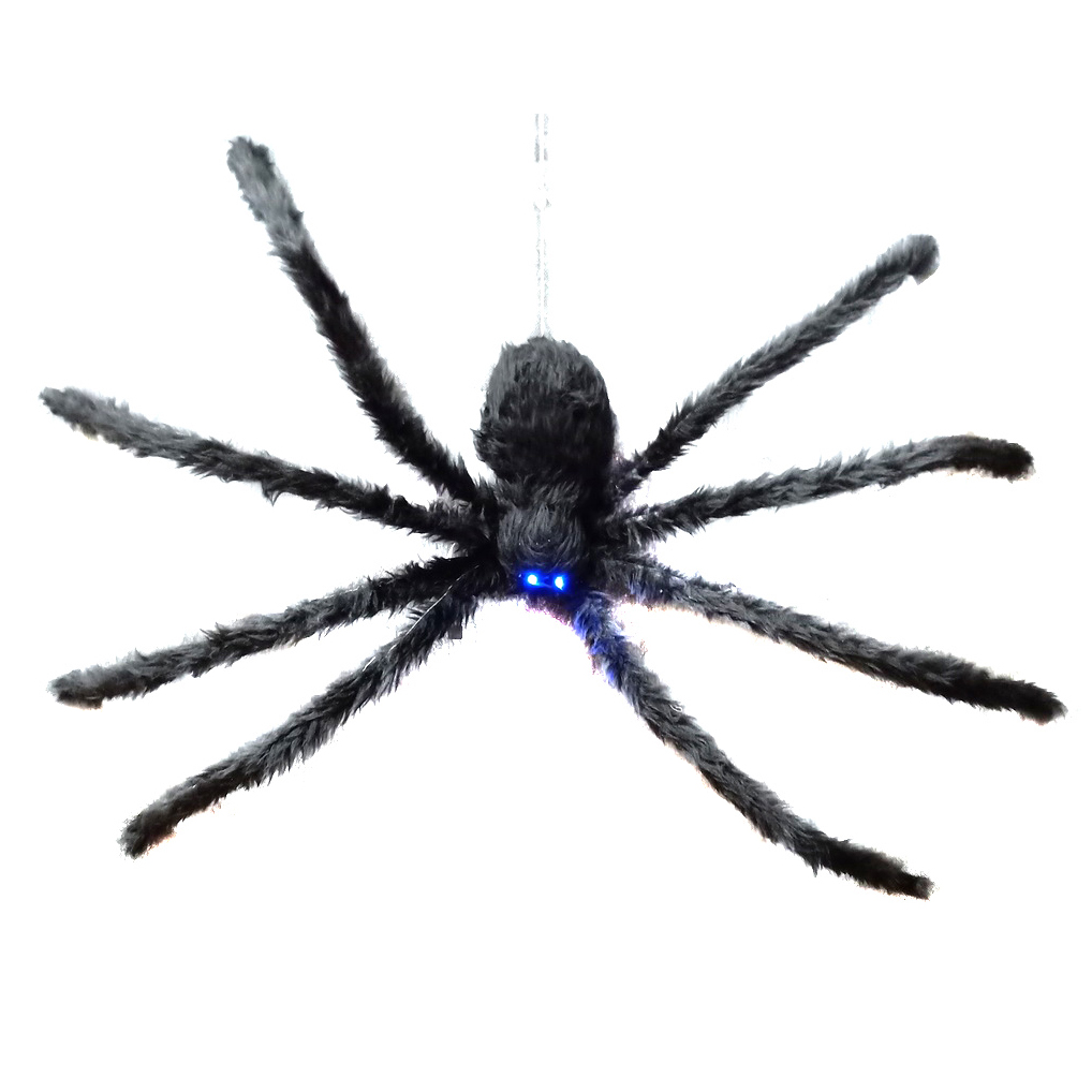 31.5” Black Floating Spider,halloween decoration, halloweep props, animated spider, halloween animation
