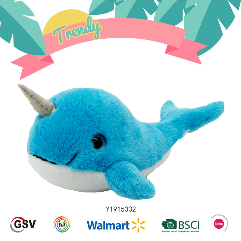 Trendy Animals Narwhal Gtst Plush Toy（y1915332）
