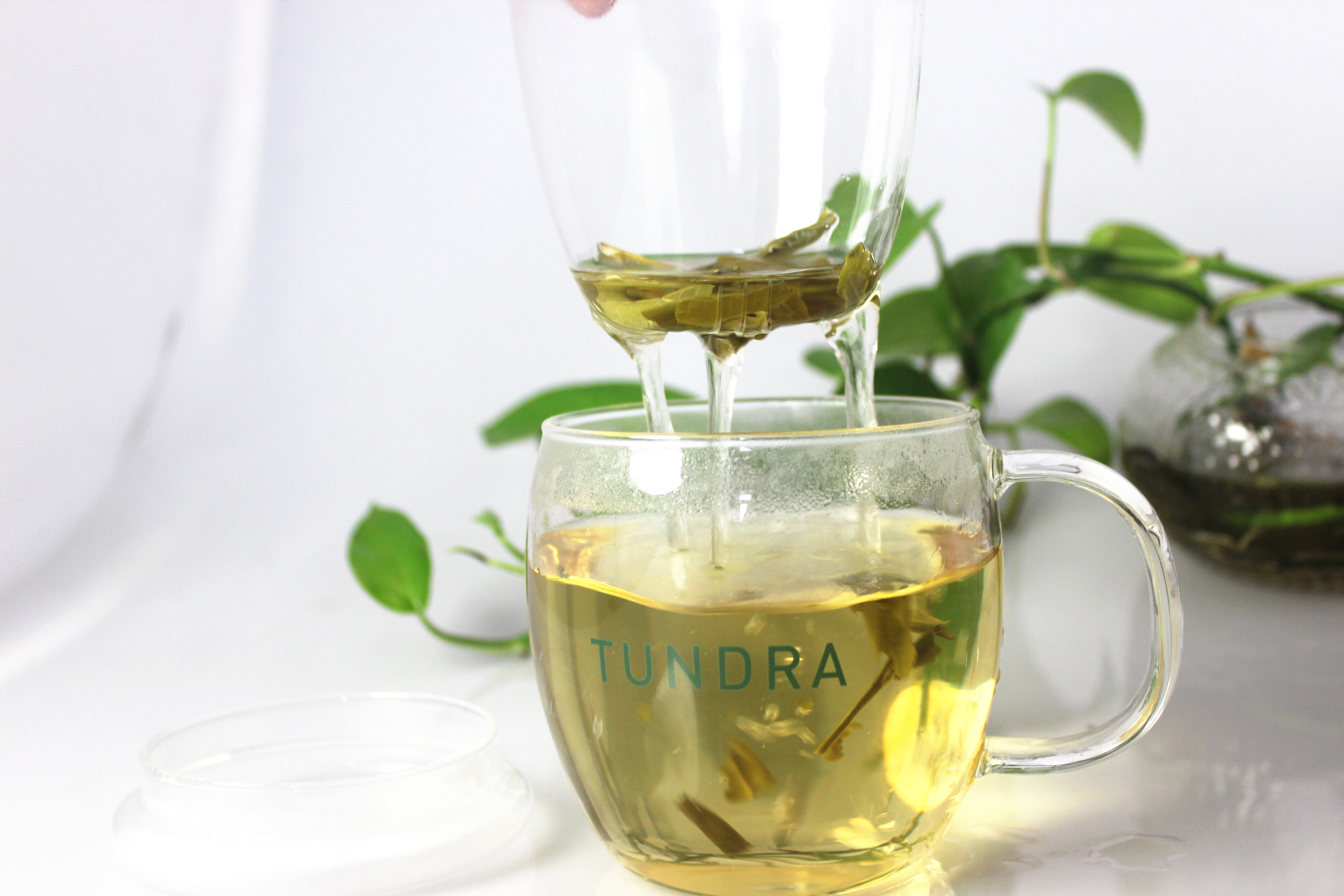 350ML Glass Tea Cup set with Glass Filter and Lid