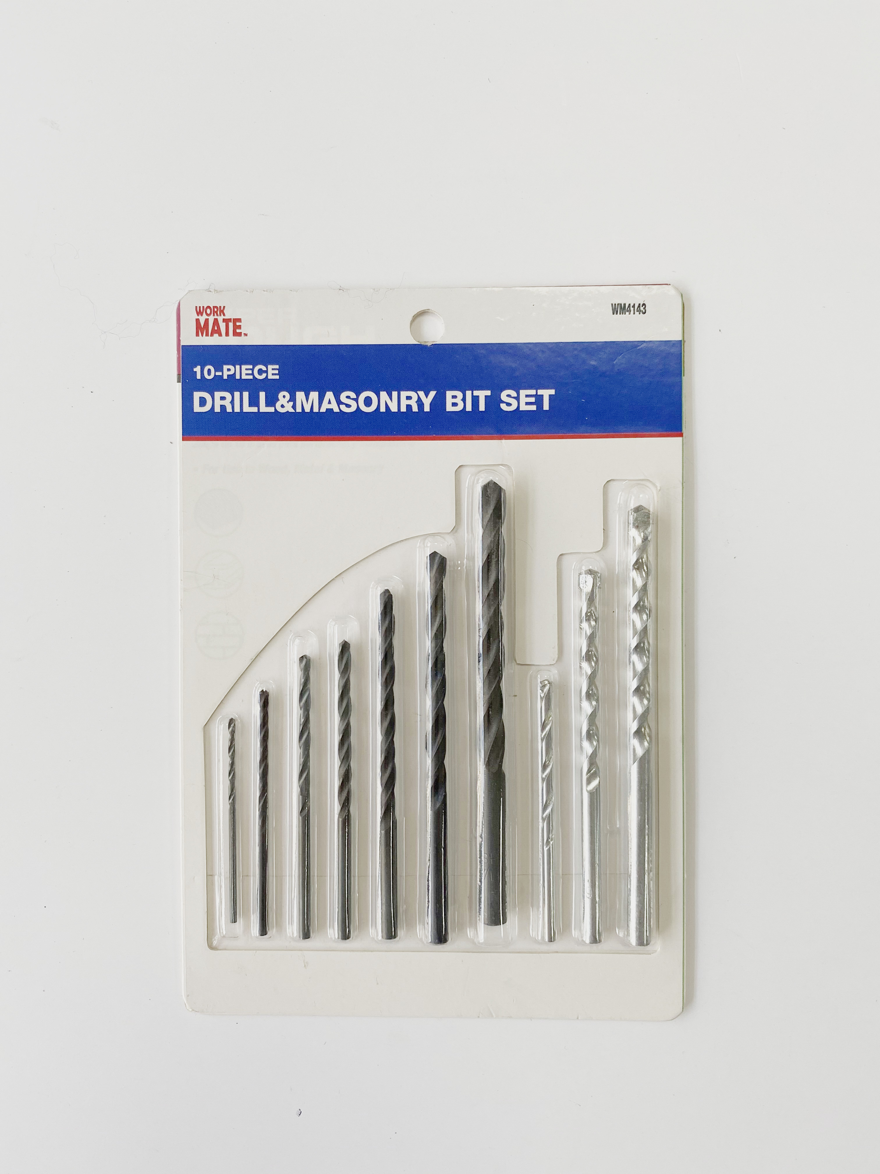 10-Piece Drill&masonry Bit Set