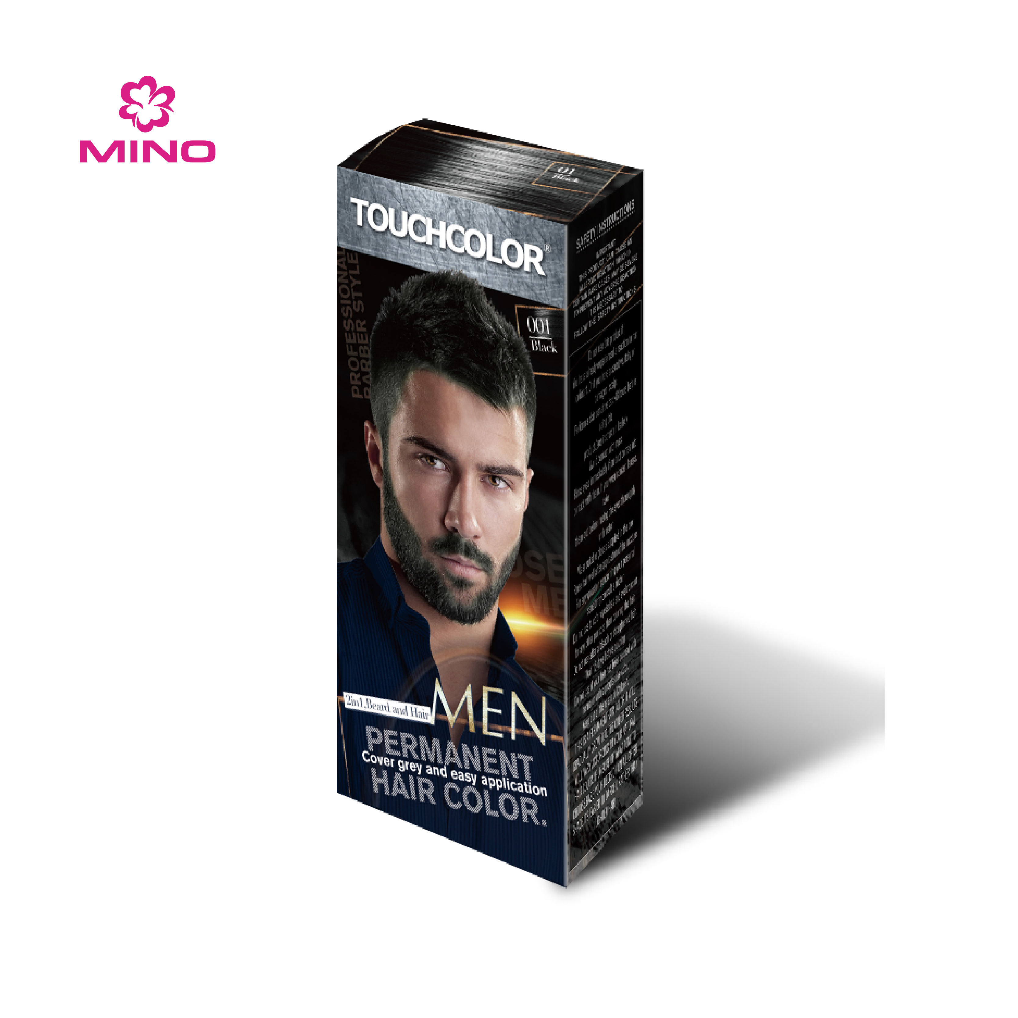 TOUCHCOLOR 2 in 1 Beard and Hair color for Men Black