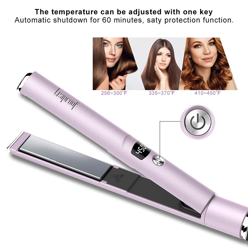 Lisiproof easily carries lS-S001P, Portable hair straightener for straight and curly use