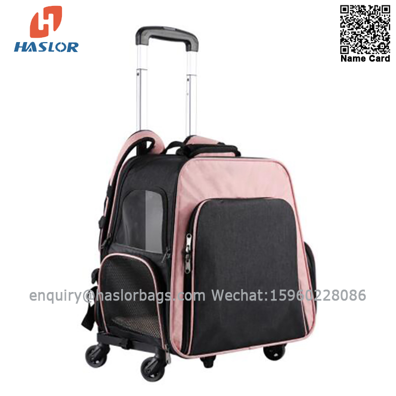 0312 Z # haslor fold trolley pet backpack ,portable pet bag,large capacity fold cat bag