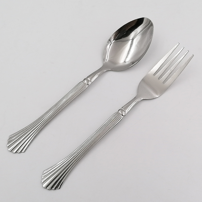 SS891 Machine Polish Stainlss Steel Fork And Spoon