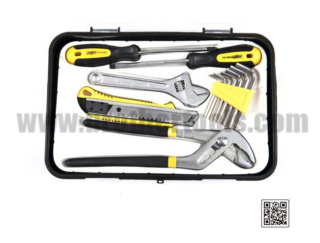 13pc Tool set hand tool water pump pliers sutility knife combination wrench screwdrivers hex key