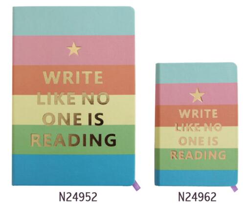 A5/A6 Color Stripe design PU cover notebook