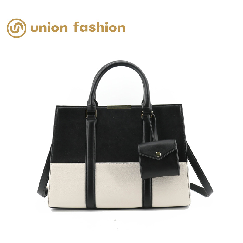 UNION FASHION women tote bag with contrast color design(UBA422814)