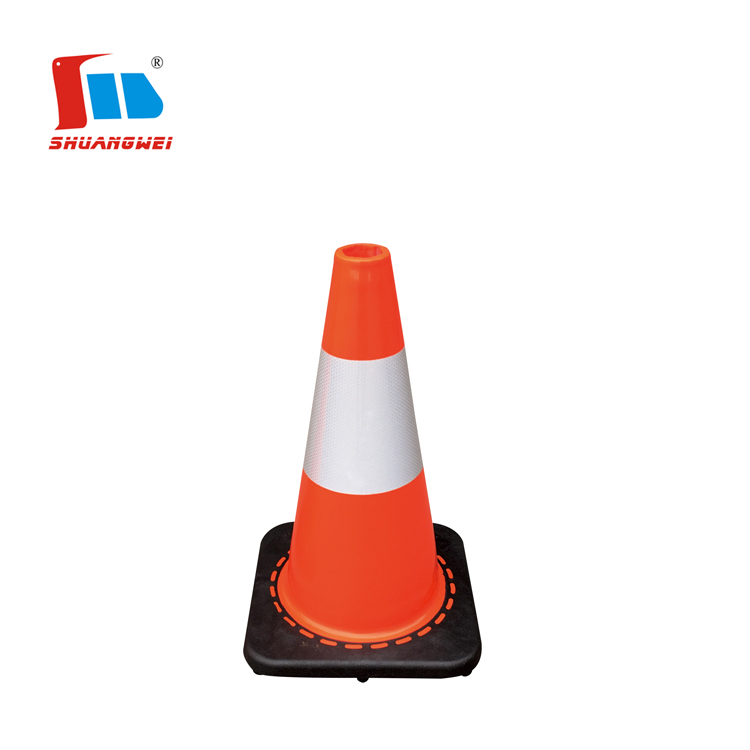 450mm Black Base Reflective Cone
