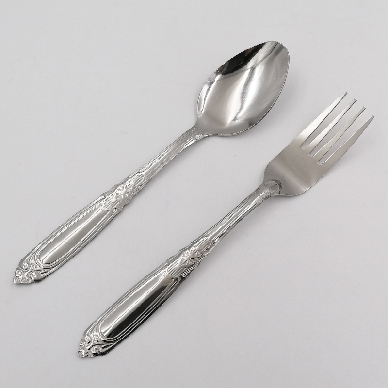 SS268 Machine Polish Stainlss Steel Fork And Spoon