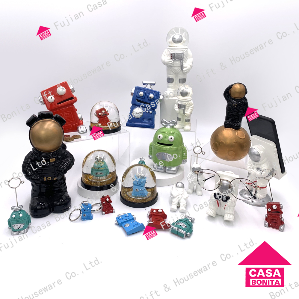 Polyresin Astronauts & Robots Money Bank, Coin Box Saving Bank,piggy Bank, Best Seller New Arrivals, Waterball, Keychain, Magnet