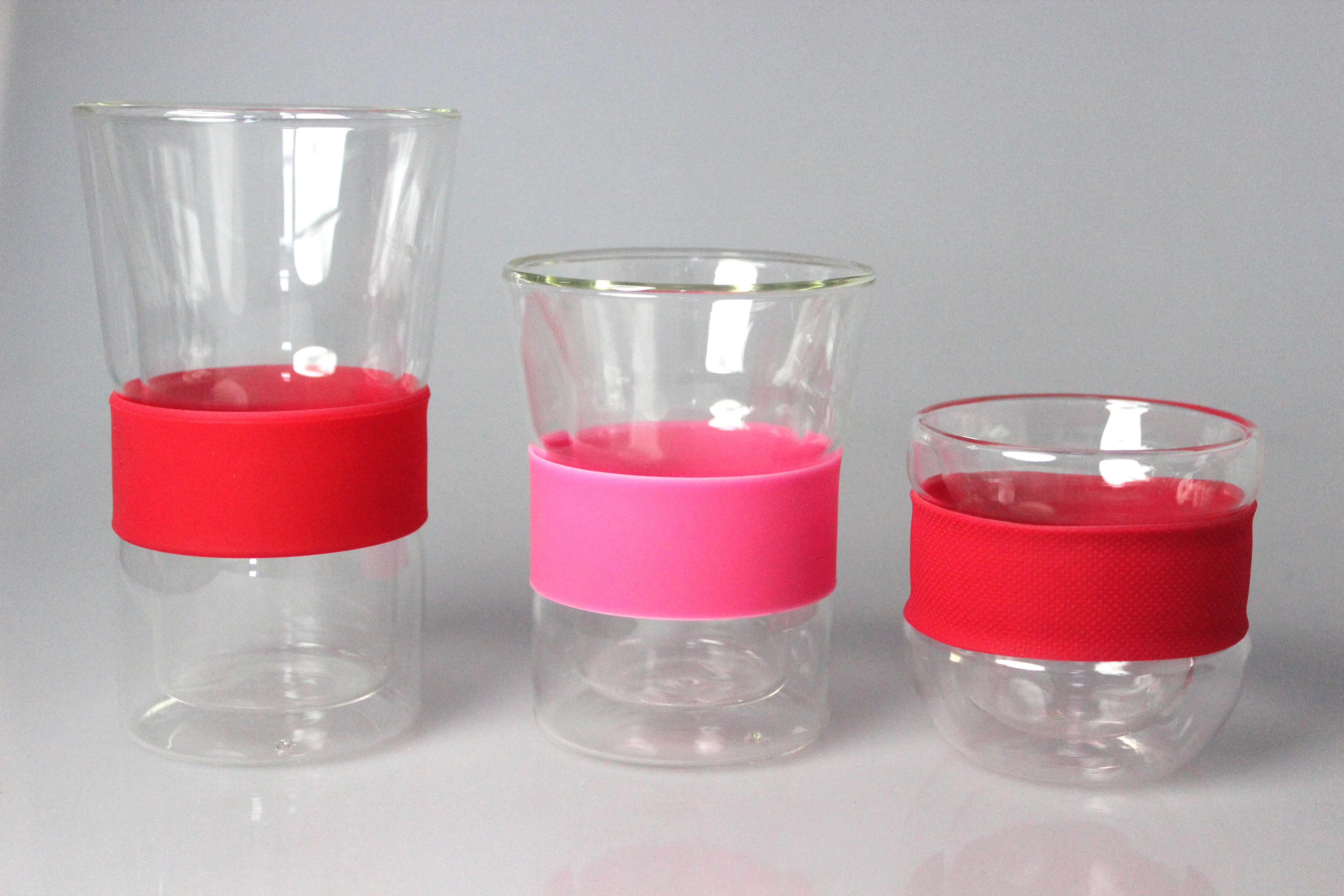 200ML 300ML Double Wall Cup with Silicone Sleeve