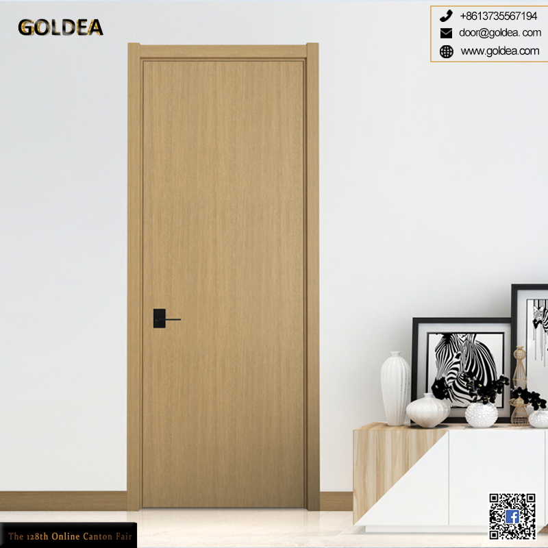 GOLDEA Wooden Door Interior Bifold Sliding Waterproof Firated Kitchen Bathroom Glass Entrance