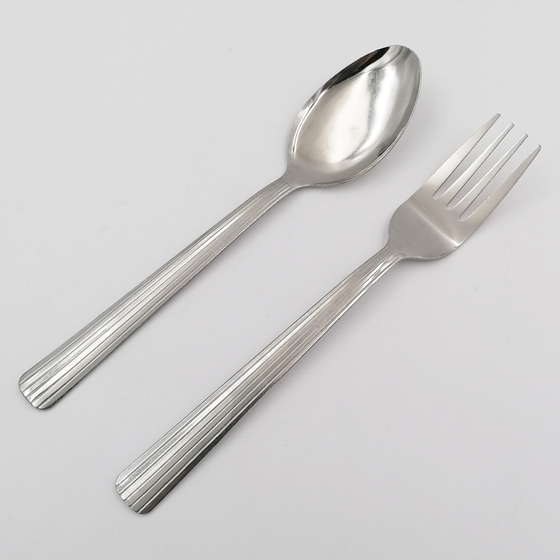 SS758 Machine Polish Stainlss Steel Fork And Spoon