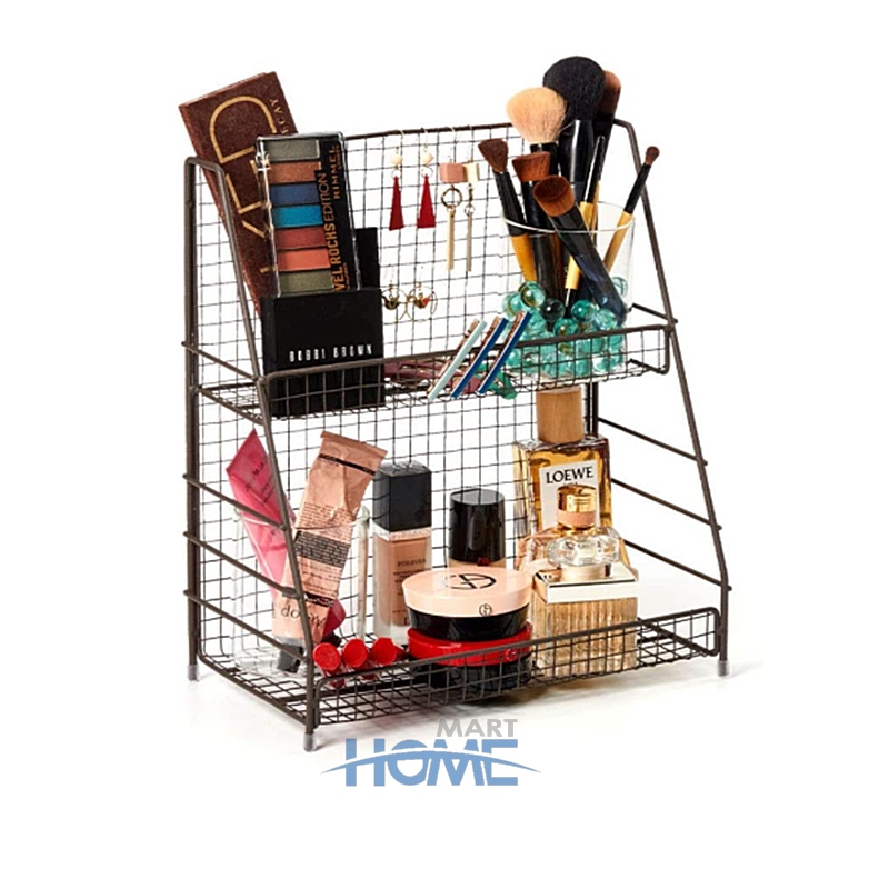 Metal rack,Kitchen, Standing Shelf, 2-Tier Metal Seasoning Rack, Jars Bottle Storage Holder