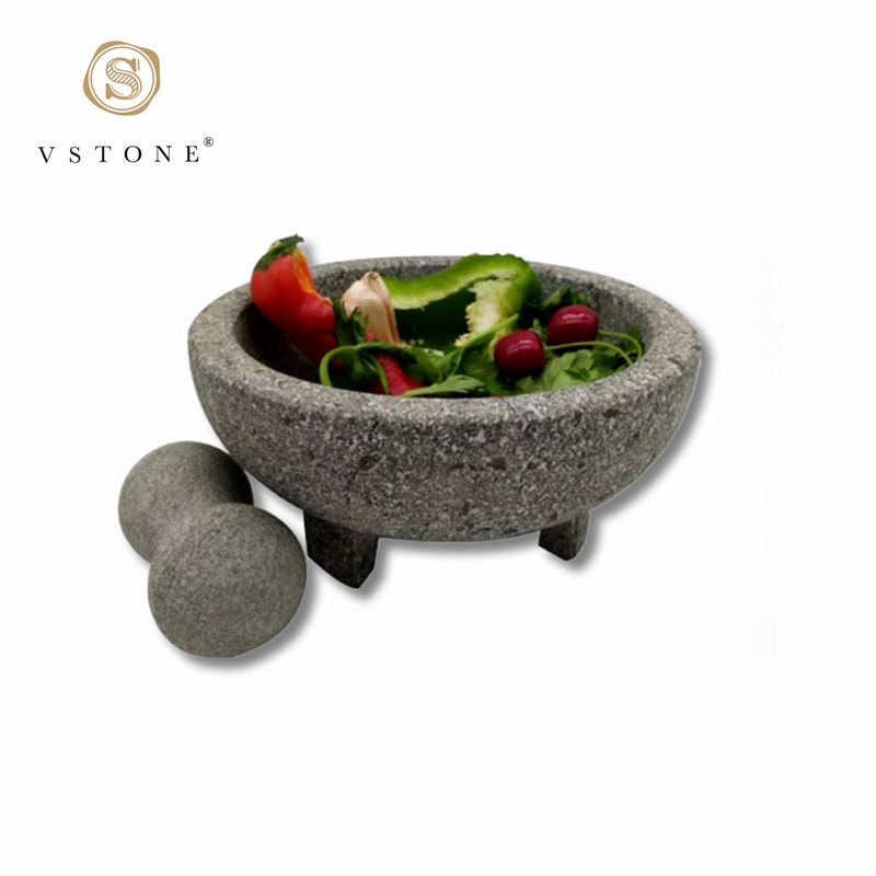 Granite Molcajete/Rough surface granite mortar and pestle/mortar with pestle/pestle and mortar，craft