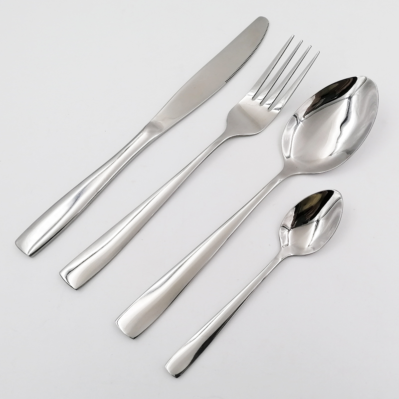 High Middle Class Plain Handle hand Polish Stainless Steel Cutlery