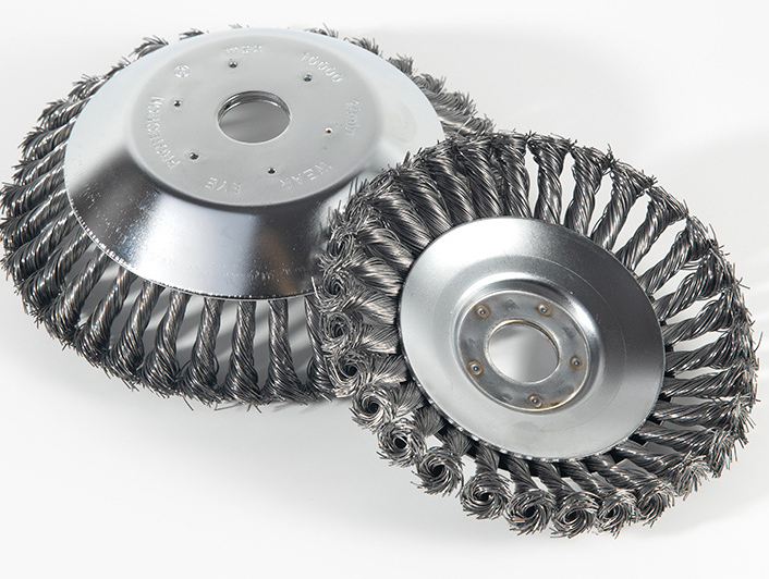 6 / 8 inch Steel Wire Brush Cutter Trimmer Head steel weed trimmer head