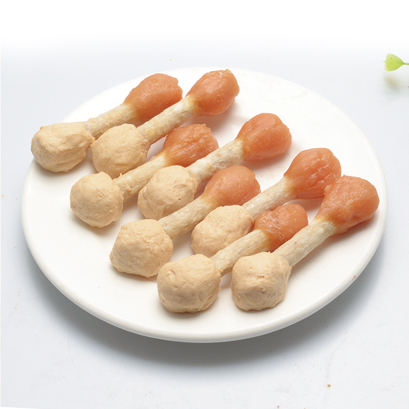 Pet Products food snack pet treats Tasty omelet Savory Chicken & Codfish Dumbbell