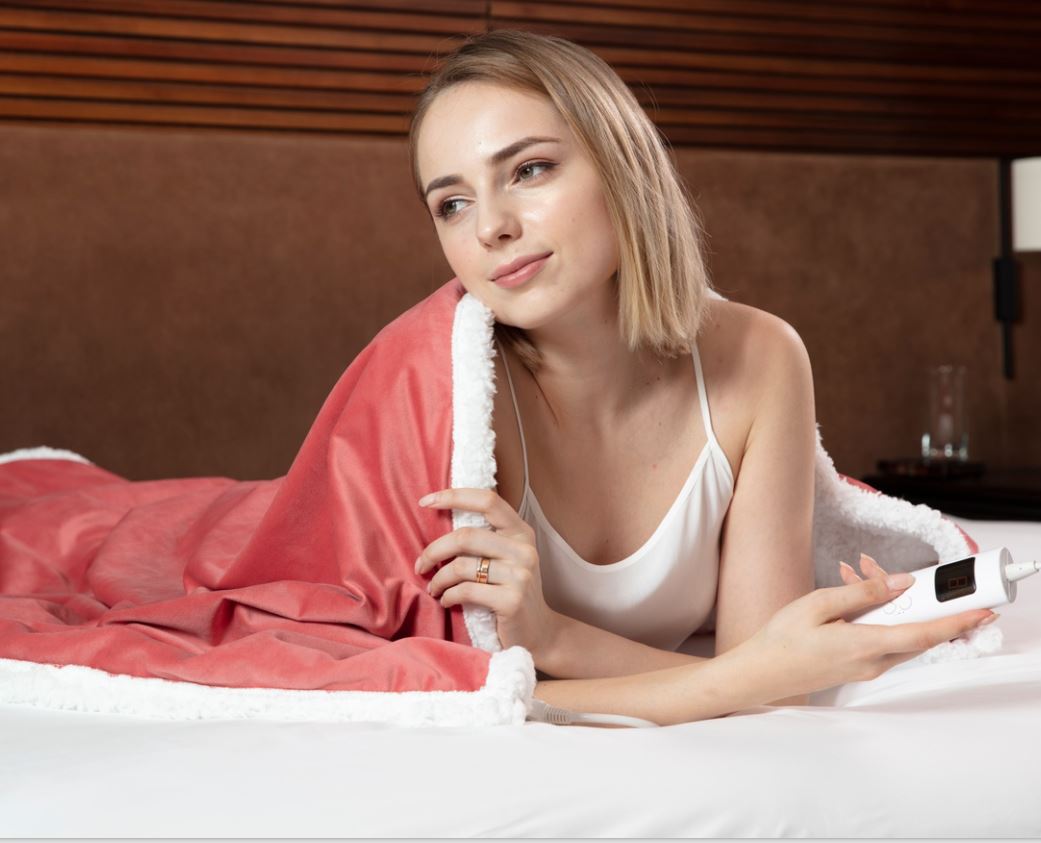 180*130 Heated Throw Rose