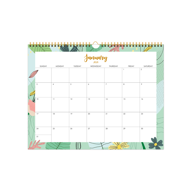 18 month monthly calendar pad