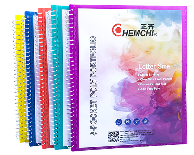 33-ring Metal Spiral Display Book, LT,8 Pocket