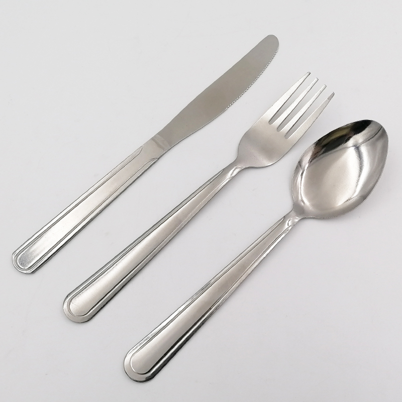Classic Edge Machine Polish Stainless Steel Flatware