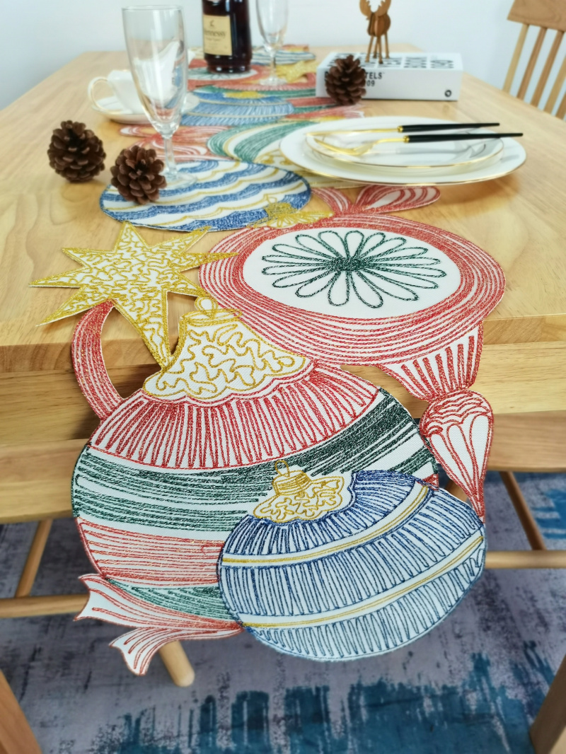 Embroiderded Table Runner