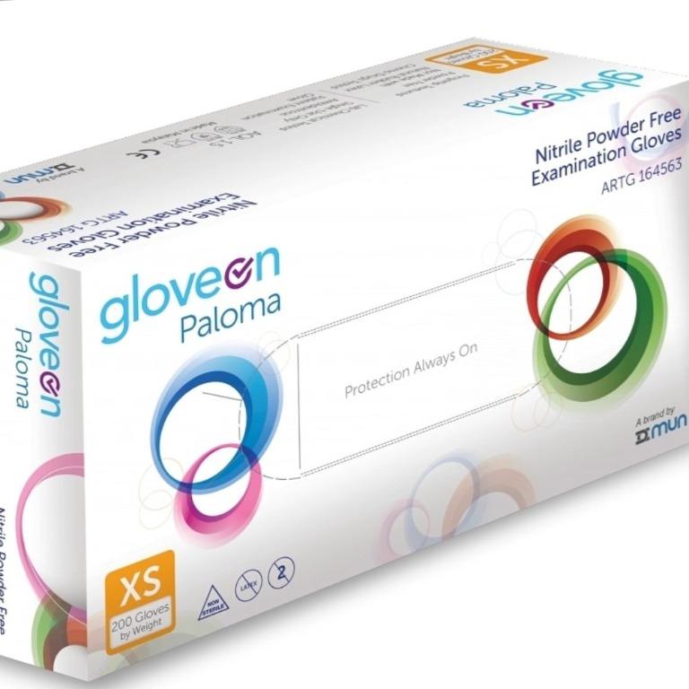 100pcs Hatalega GloveOn Paloma disposable Blue Nitrile Examination Gloves EN455 and FDA 510K